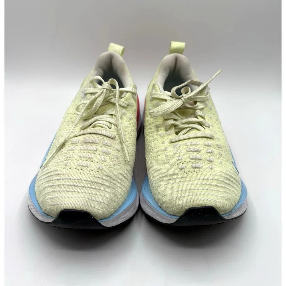 NIKE ReactX Infinity Run 4 Shoes Women's Size 7.5 Barely Volt Aquarius Blue